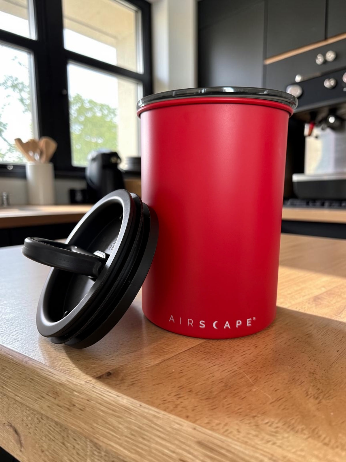 Airscape Frischhalteverschluss der Baboum Kaffeedose für aromadichte Kaffeeaufbewahrung