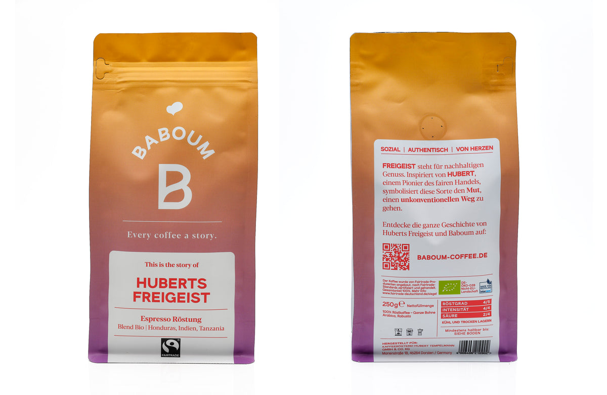 Baboum Huberts Freigeist Espresso Vorder und Rückseite